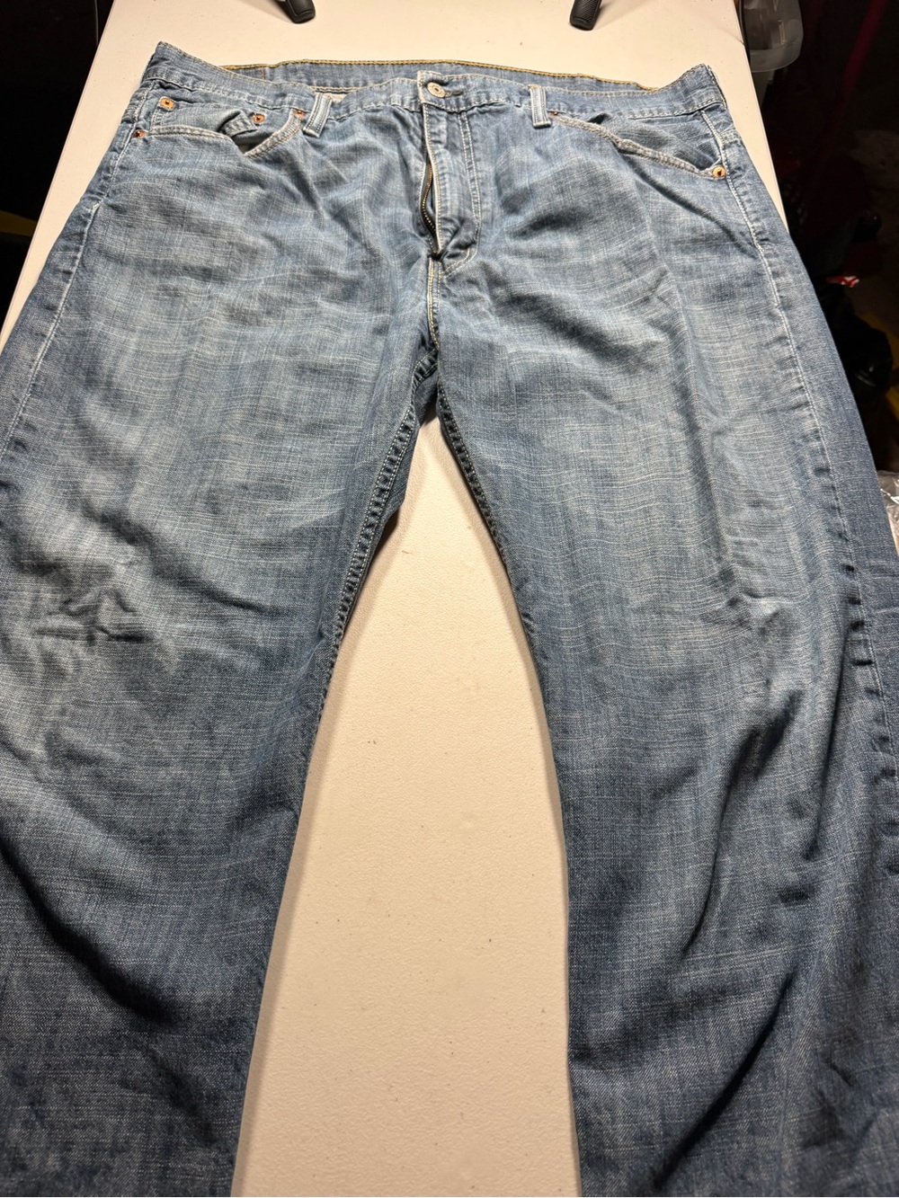 Men's Levis 569 Blue Denim Jeans - Casual Straight Fit